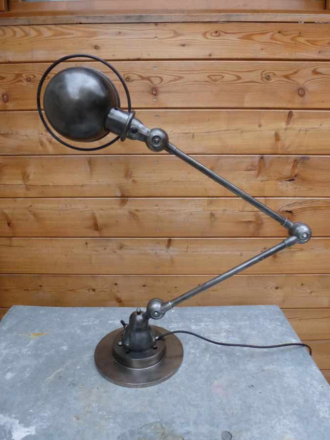 Lampe atelier industrielle Jielde 2 bras