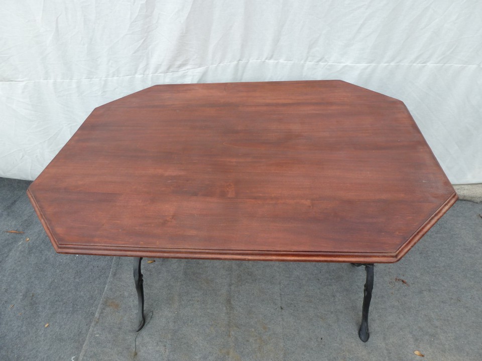 table bistrot octogonale 2